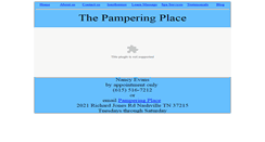 Desktop Screenshot of pamperingplacenashville.com