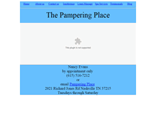 Tablet Screenshot of pamperingplacenashville.com